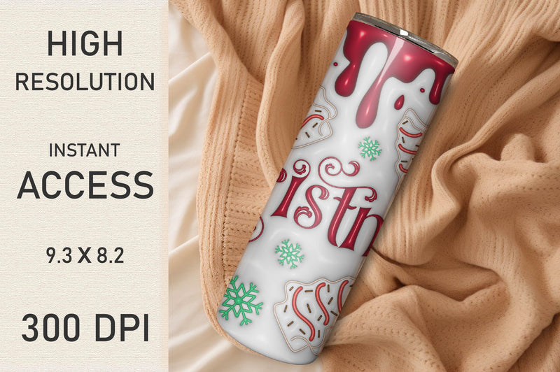 3D Inflated Christmas Tumbler Bundle 6 - CraftNest - Digital Crafting and Art
