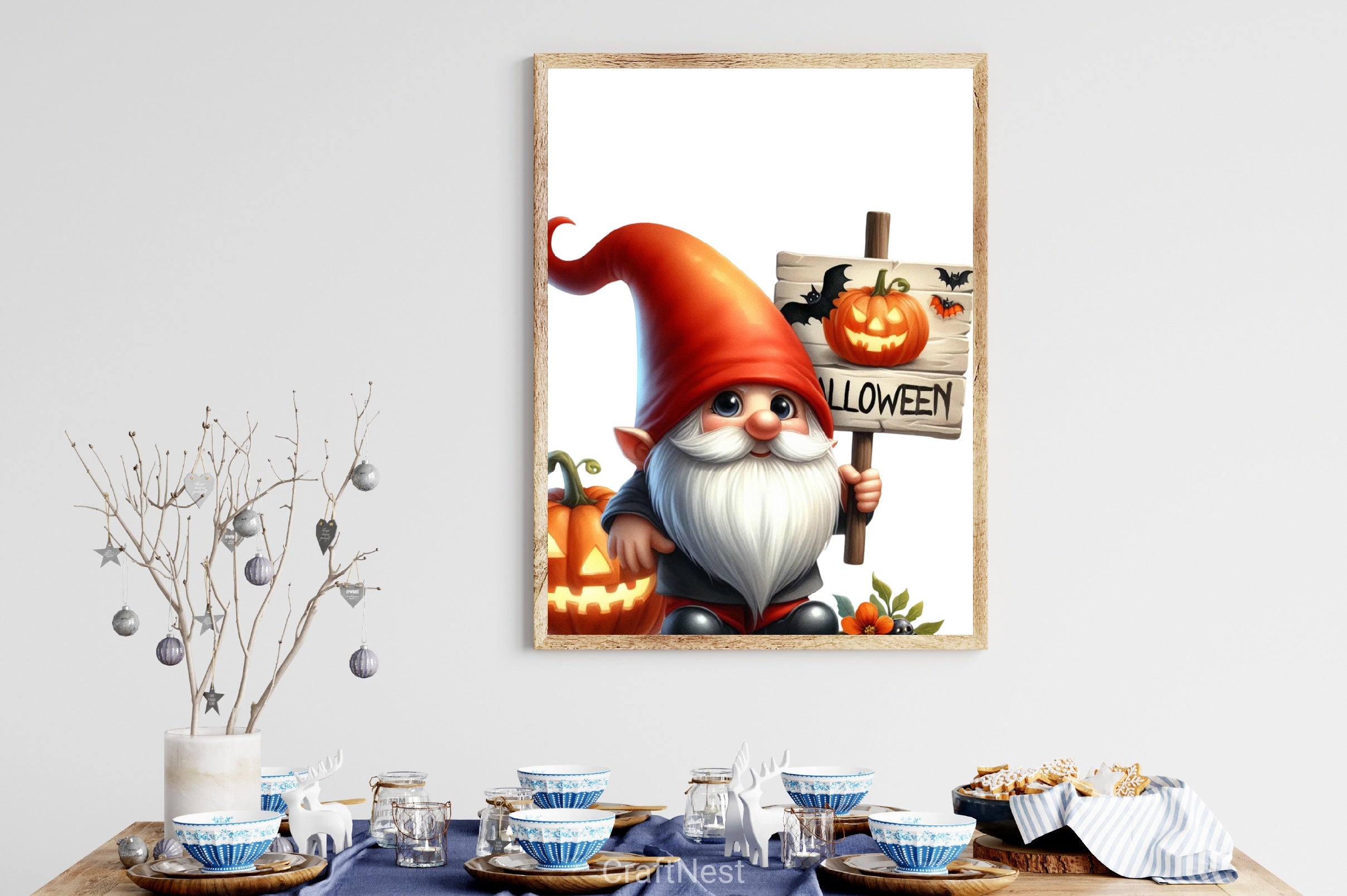 Halloween Gnome Sign Clipart Bundle - CraftNest - Digital Crafting and Art