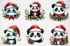 Christmas Panda Clipart Bundle 3 - CraftNest - Digital Crafting and Art