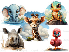 Cute Safari Clipart - CraftNest