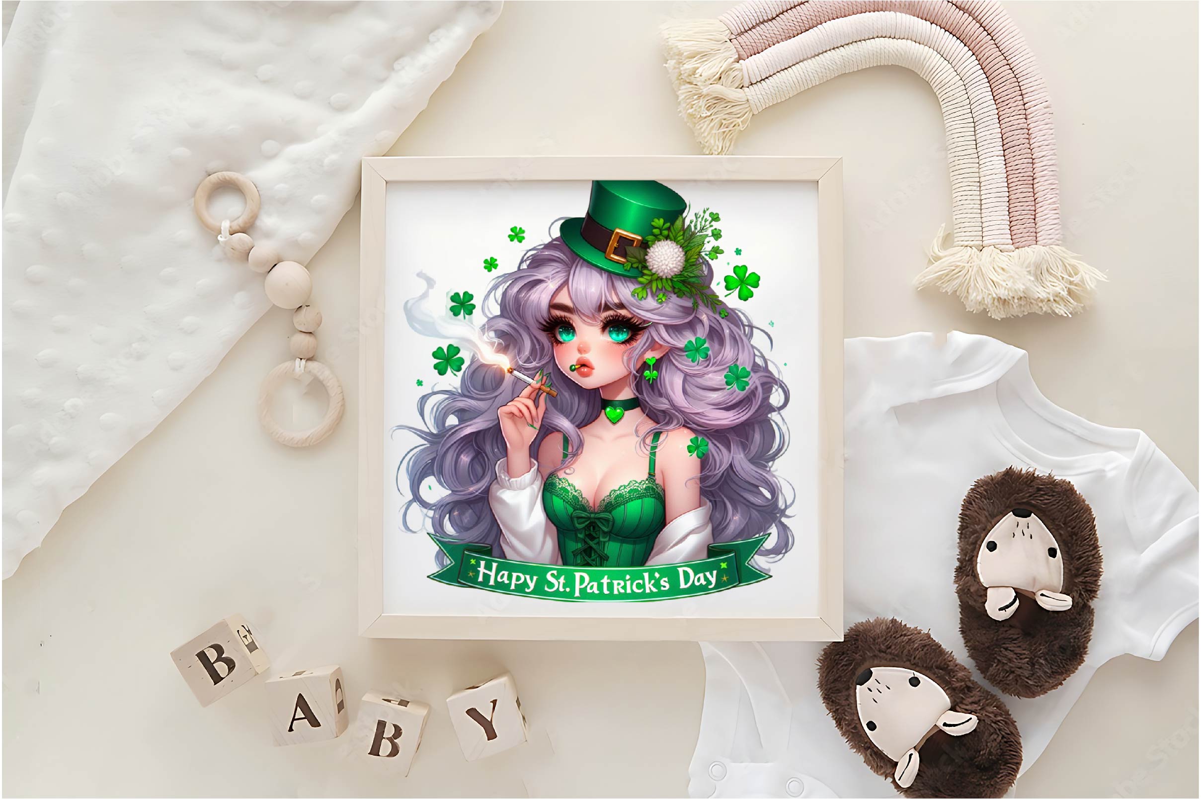St Patrick's Day Chibi Girl Clipart Bundle - CraftNest - Digital Crafting and Art