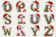 Christmas Alphabet Clipart Bundle 1 - CraftNest - Digital Crafting and Art