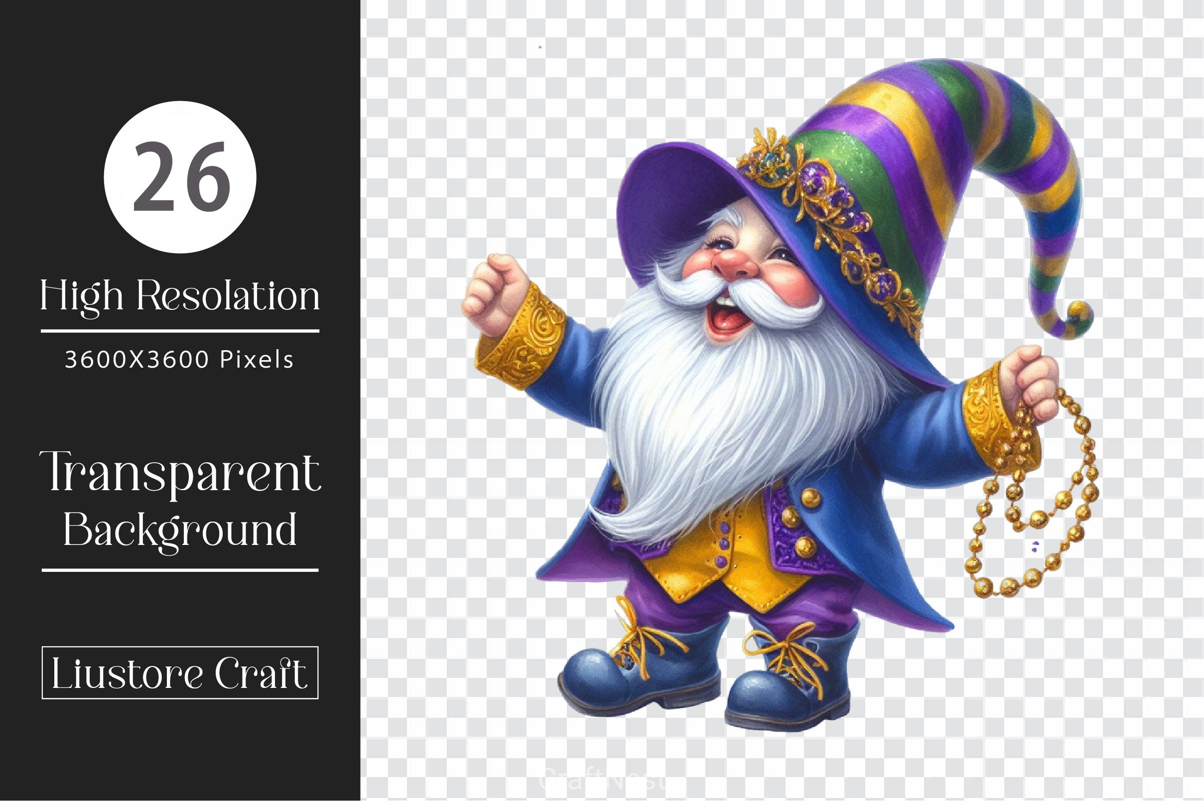Mardi Gras Clipart Bundle 6 - CraftNest - Digital Crafting and Art