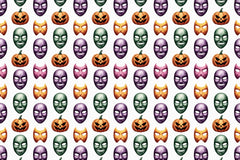 Halloween Masks Seamless Papers - CraftNest - Digital Crafting and Art