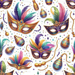 Mardi Gras Seamless Digital Paper - CraftNest - Digital Crafting and Art