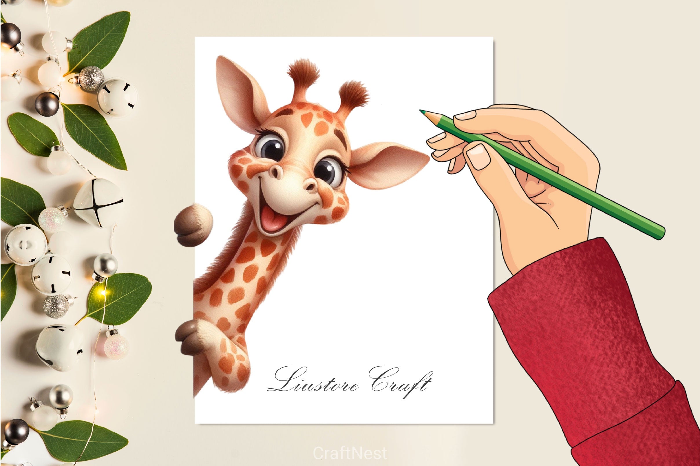 Funny Animals Peeking Around Corner Clipart Bundle 6 - CraftNest - Digital Crafting and Art