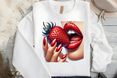 Glossy Red Lips & Strawberry Clipart Bundle 4 - CraftNest - Digital Crafting and Art