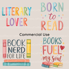 Book Shirt Designs Clipart Bundle - CraftNest - Digital Crafting and Art