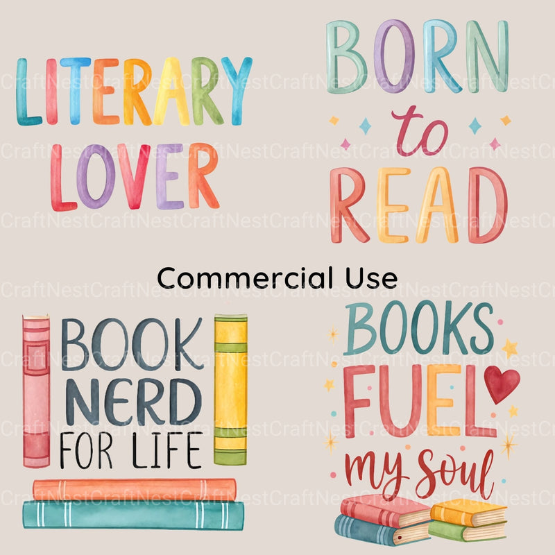 Book Shirt Designs Clipart Bundle - CraftNest - Digital Crafting and Art