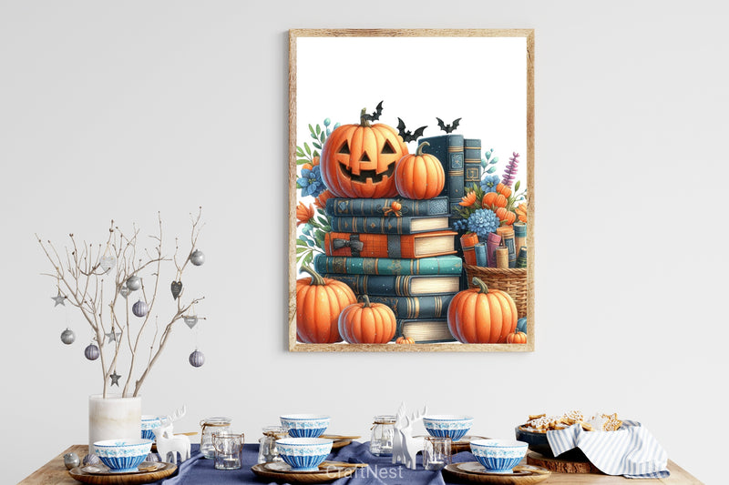 Halloween Books Clipart Bundle - CraftNest - Digital Crafting and Art