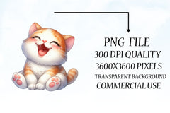 Cute Happy Cat Clipart Bundle - CraftNest - Digital Crafting and Art