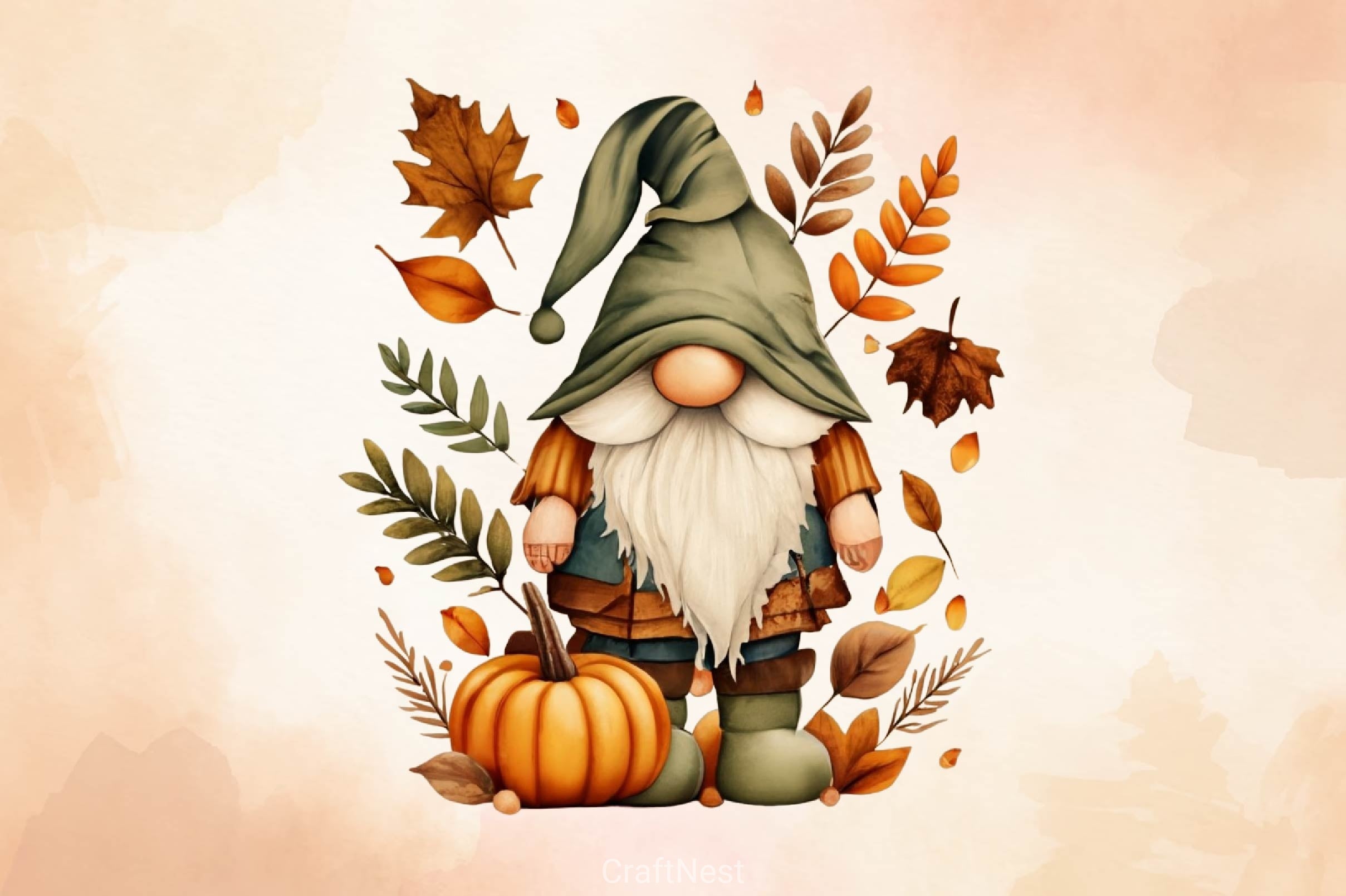 Autumn Gnome Clipart Bundle 3 - CraftNest - Digital Crafting and Art