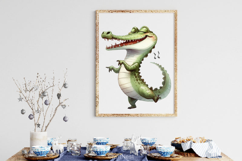 Funny Crocodile Clipart Bundle - CraftNest - Digital Crafting and Art