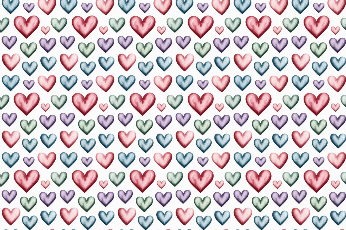 Pastel Hearts Seamless Papers - CraftNest - Digital Crafting and Art