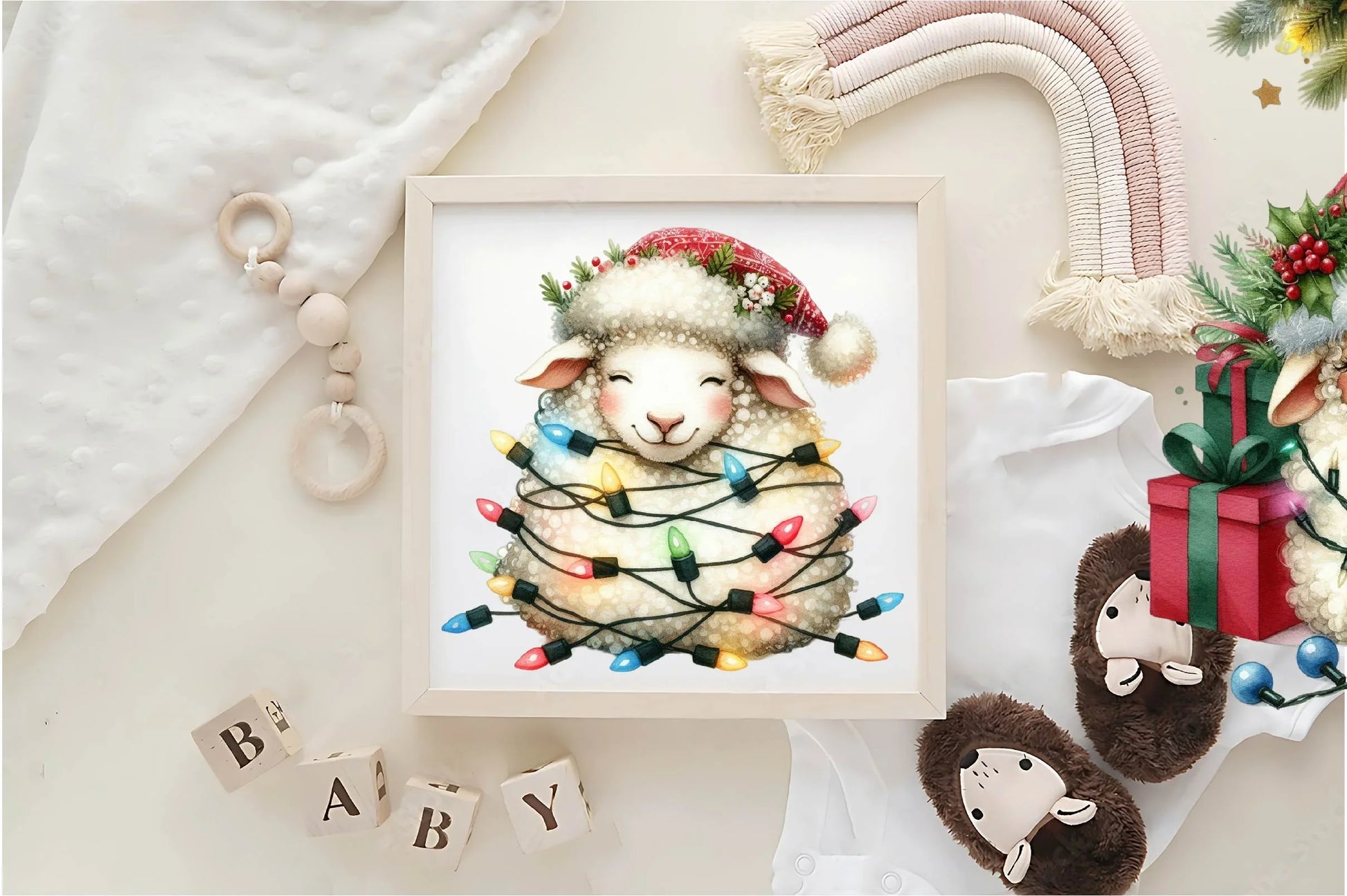 Christmas Sheep Clipart Bundle - CraftNest - Digital Crafting and Art