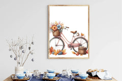 Autumn Vintage Bicycle Clipart Bundle - CraftNest - Digital Crafting and Art