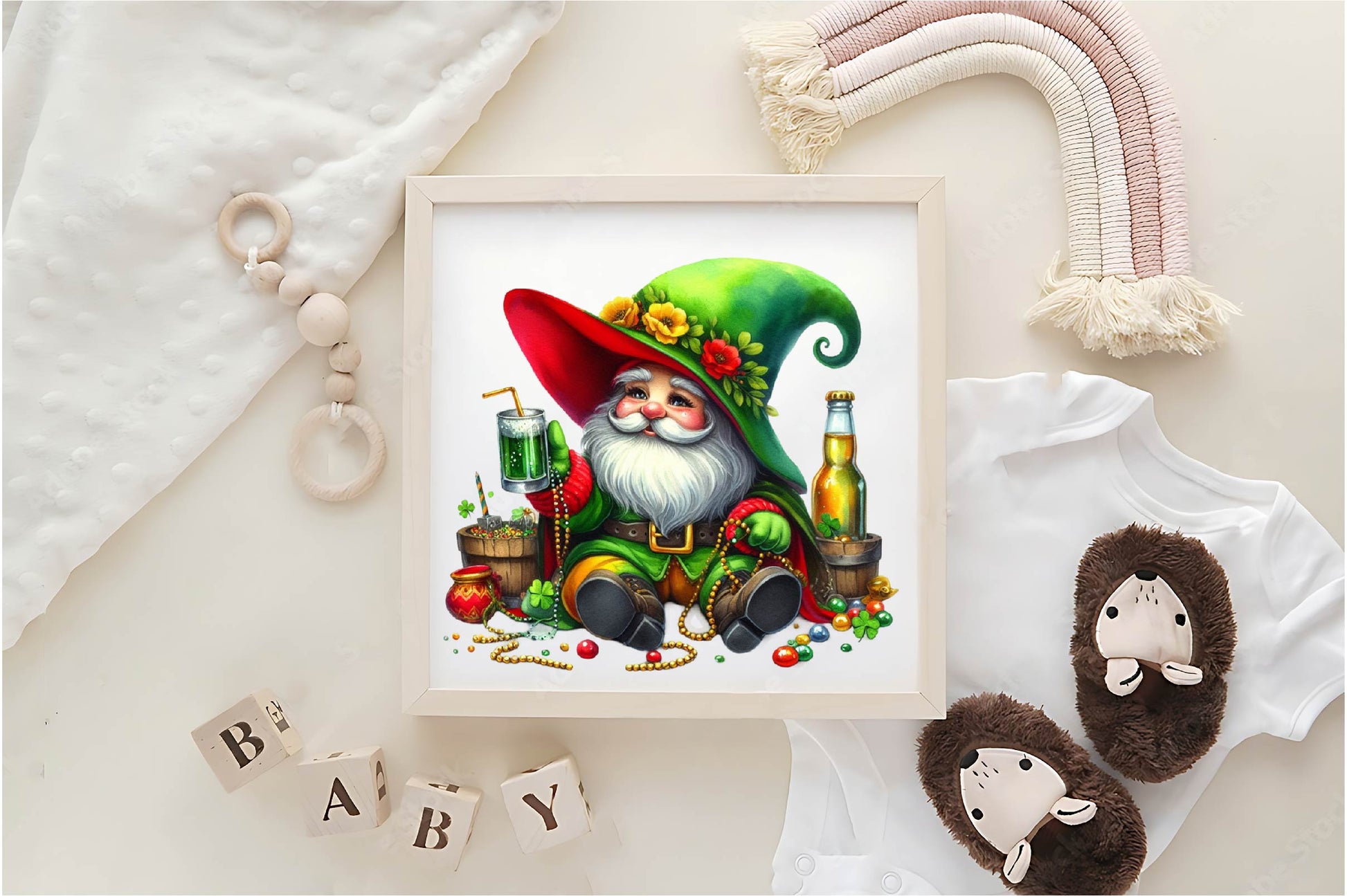 St Patrick's Gnomes Clipart Bundle - CraftNest - Digital Crafting and Art