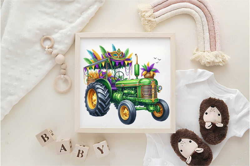 Mardi Gras Traktor Clipart Bundle - CraftNest - Digital Crafting and Art