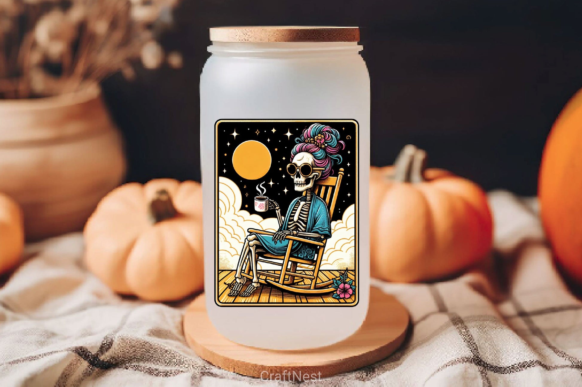 The Coffee Tarot Card Skeleton Clipart Bundle - CraftNest - Digital Crafting and Art