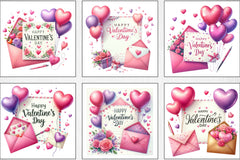 Valentine Envelope Card Clipart Bundle - CraftNest - Digital Crafting and Art