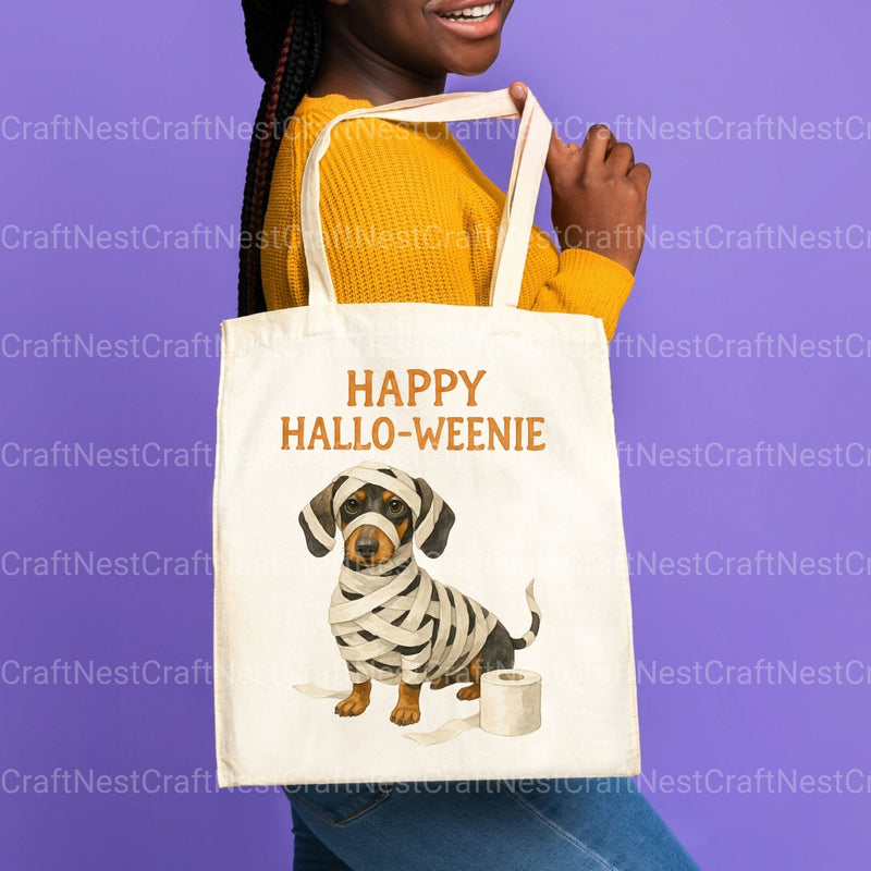 Dachshund Mummy Halloween Clipart Bundle - CraftNest - Digital Crafting and Art