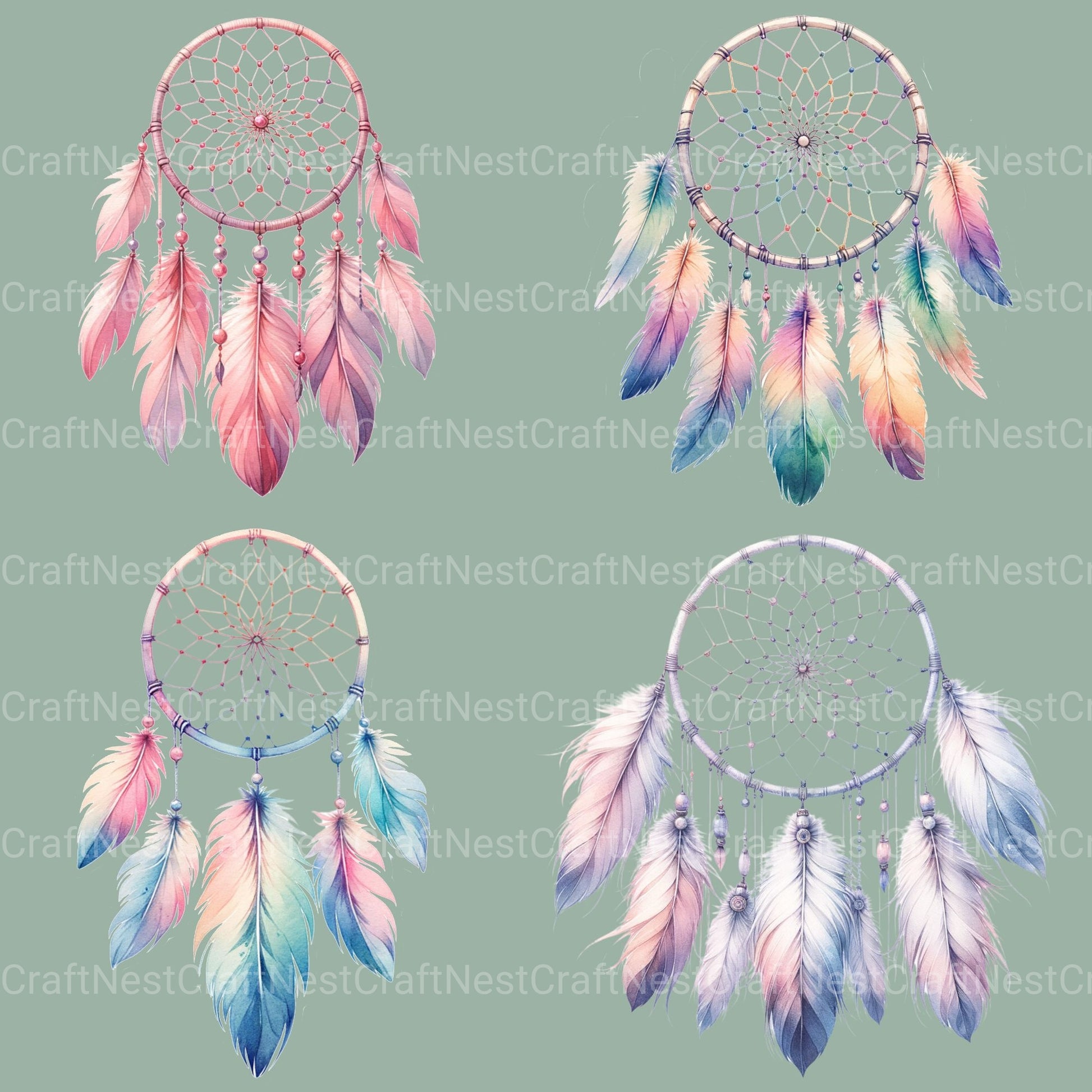Dreamcatchers Clipart Bundle 1 - CraftNest - Digital Crafting and Art