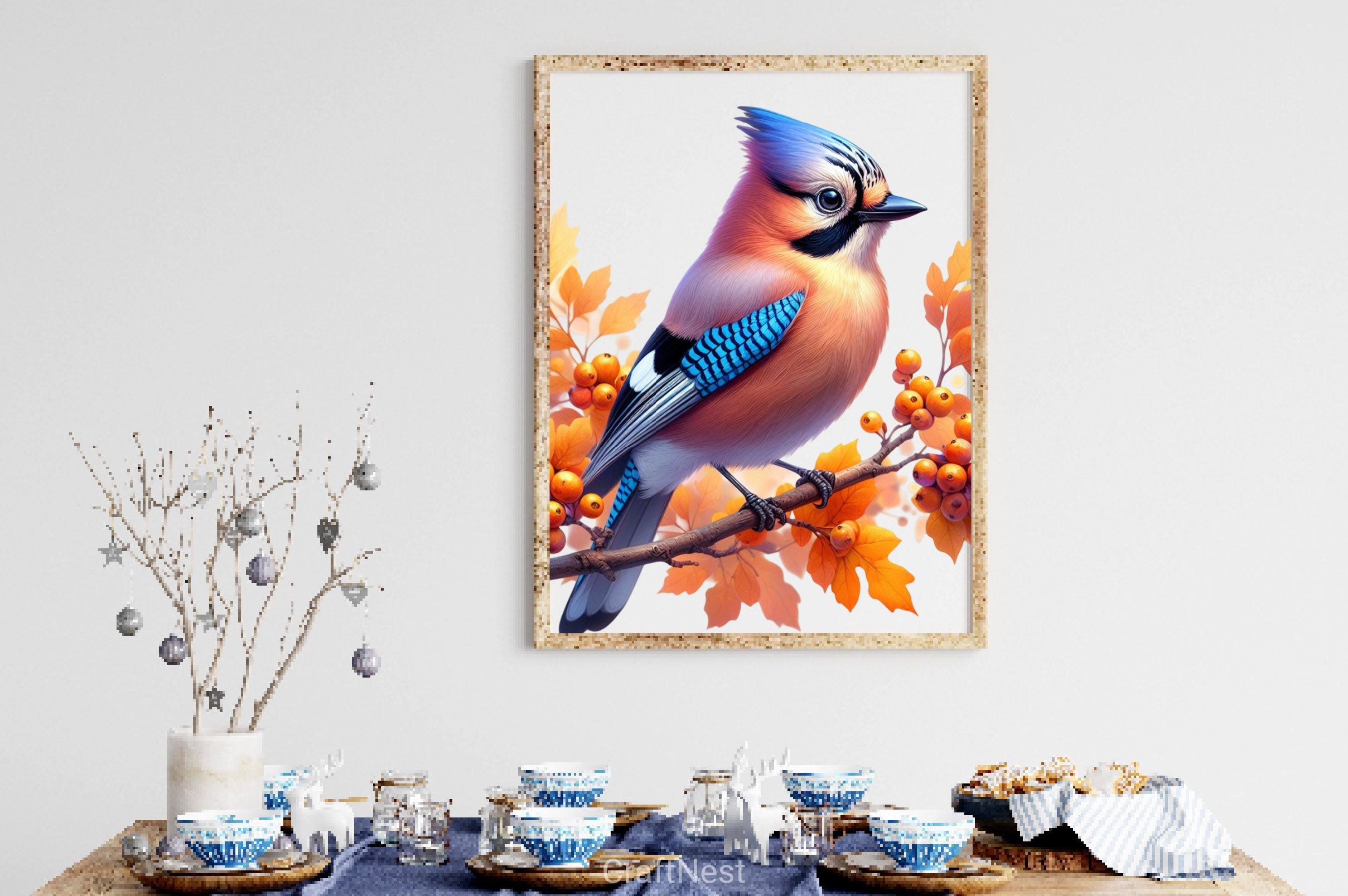 Cute Autumn Jay Clipart Bundle 2 - CraftNest - Digital Crafting and Art