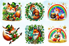 Fox St. Patrick's Day Clipart Bundle - CraftNest - Digital Crafting and Art