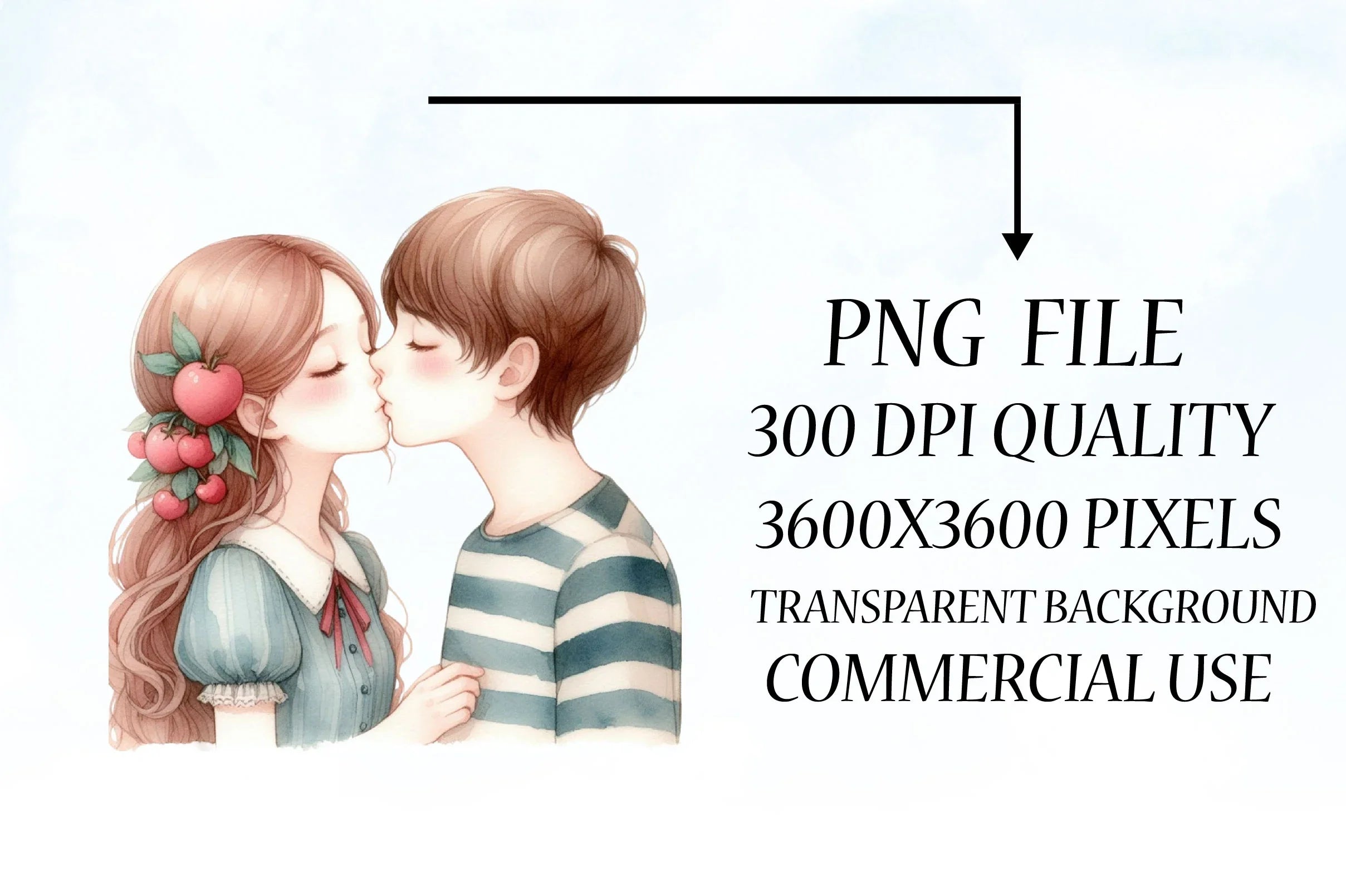 Kissing Couple Clipart Bundle - CraftNest - Digital Crafting and Art