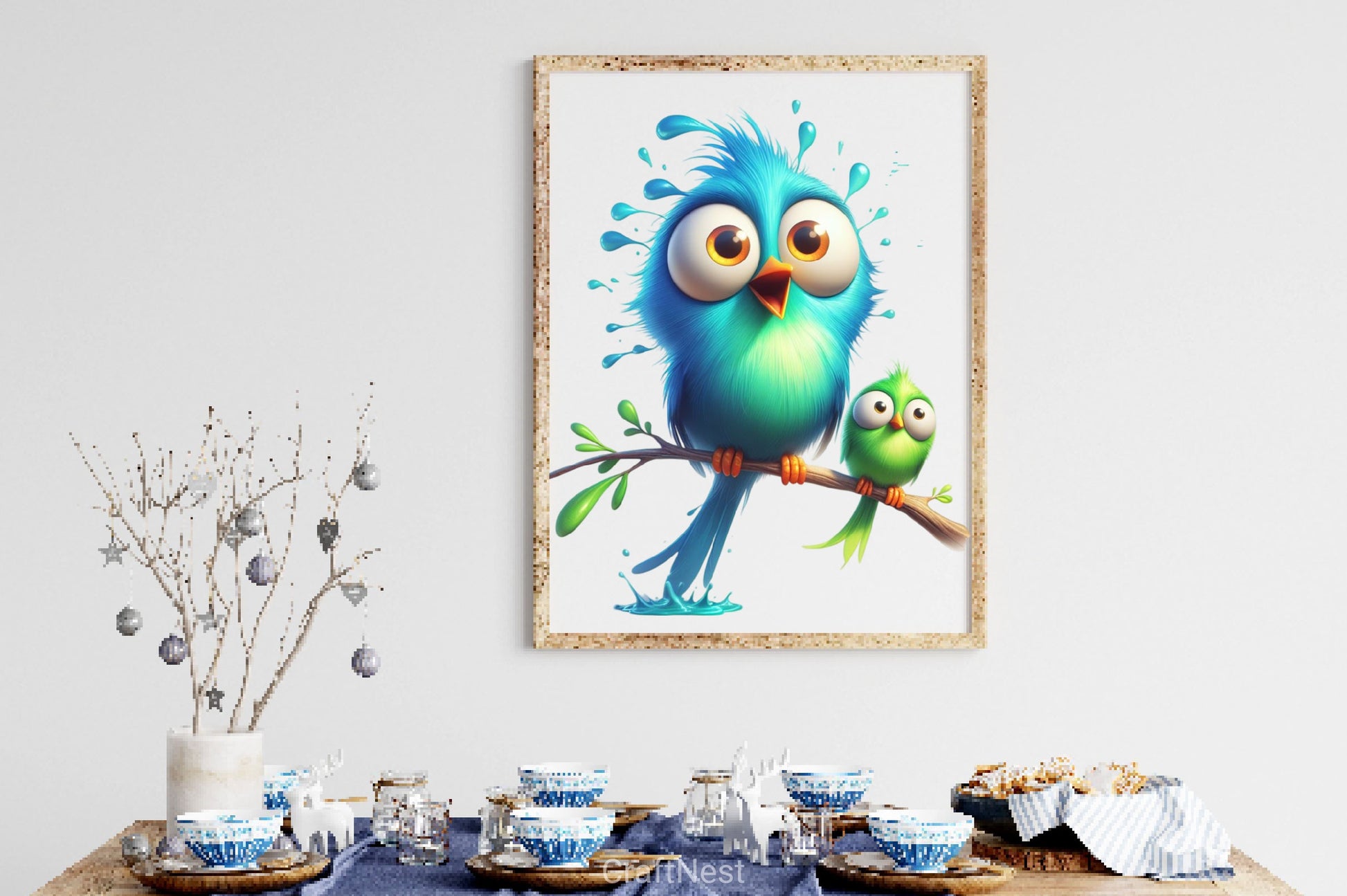 Funny Birds On Branch Clipart Bundle 2 - CraftNest - Digital Crafting and Art