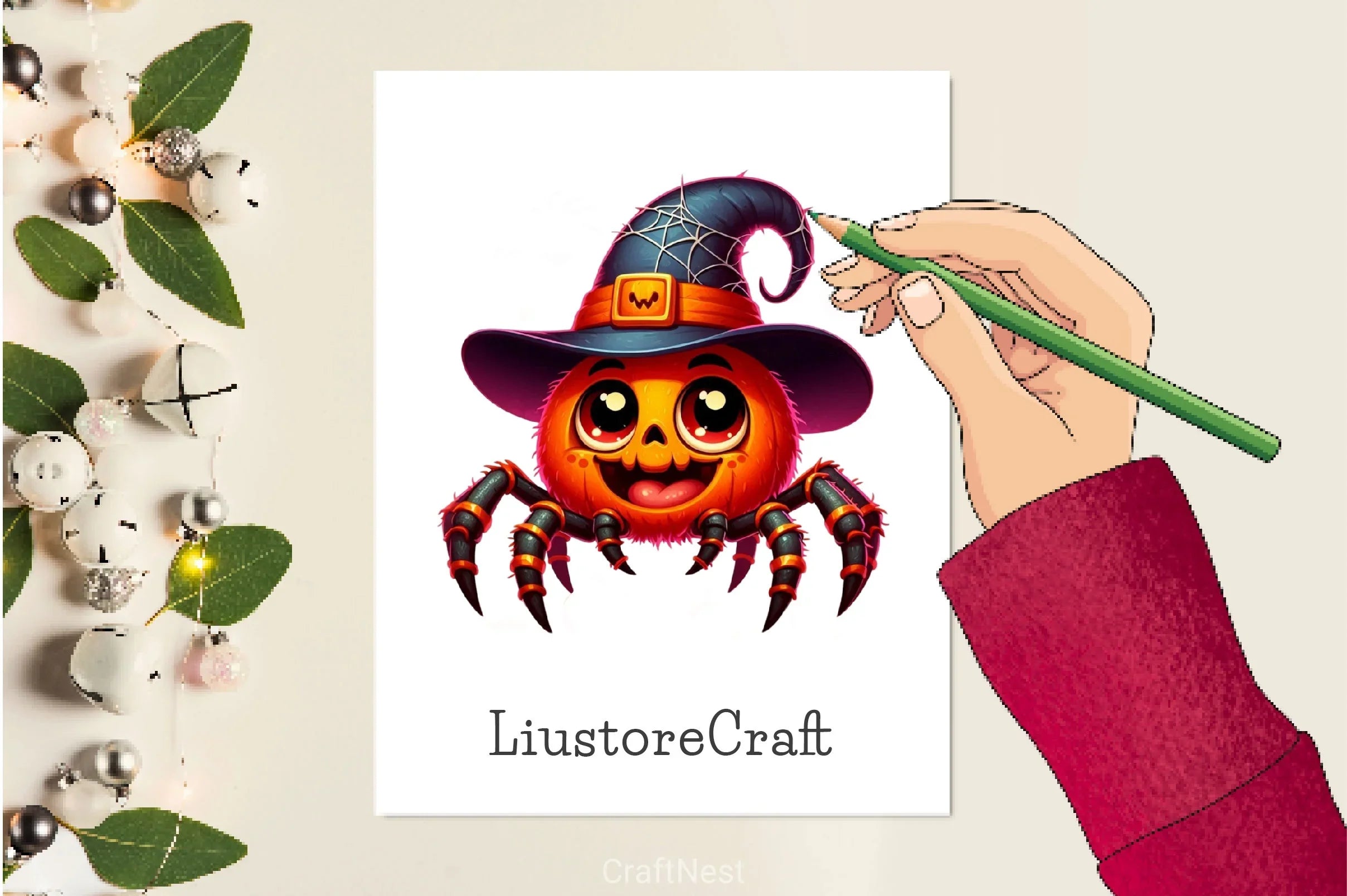 Halloween Spider Clipart Bundle 2 - CraftNest - Digital Crafting and Art