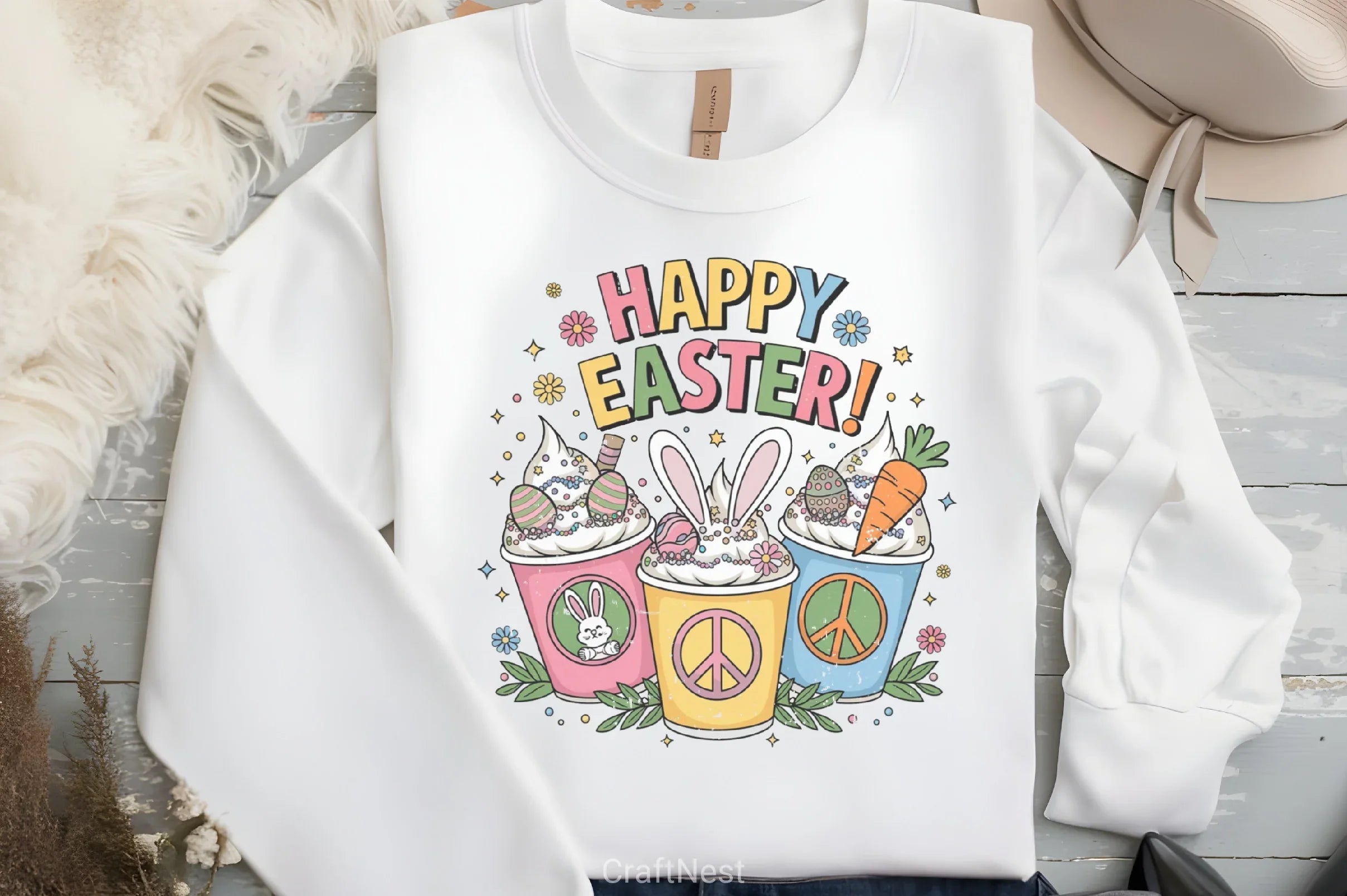 Happy Easter Bunny Clipart Bundle 39 - CraftNest - Digital Crafting and Art