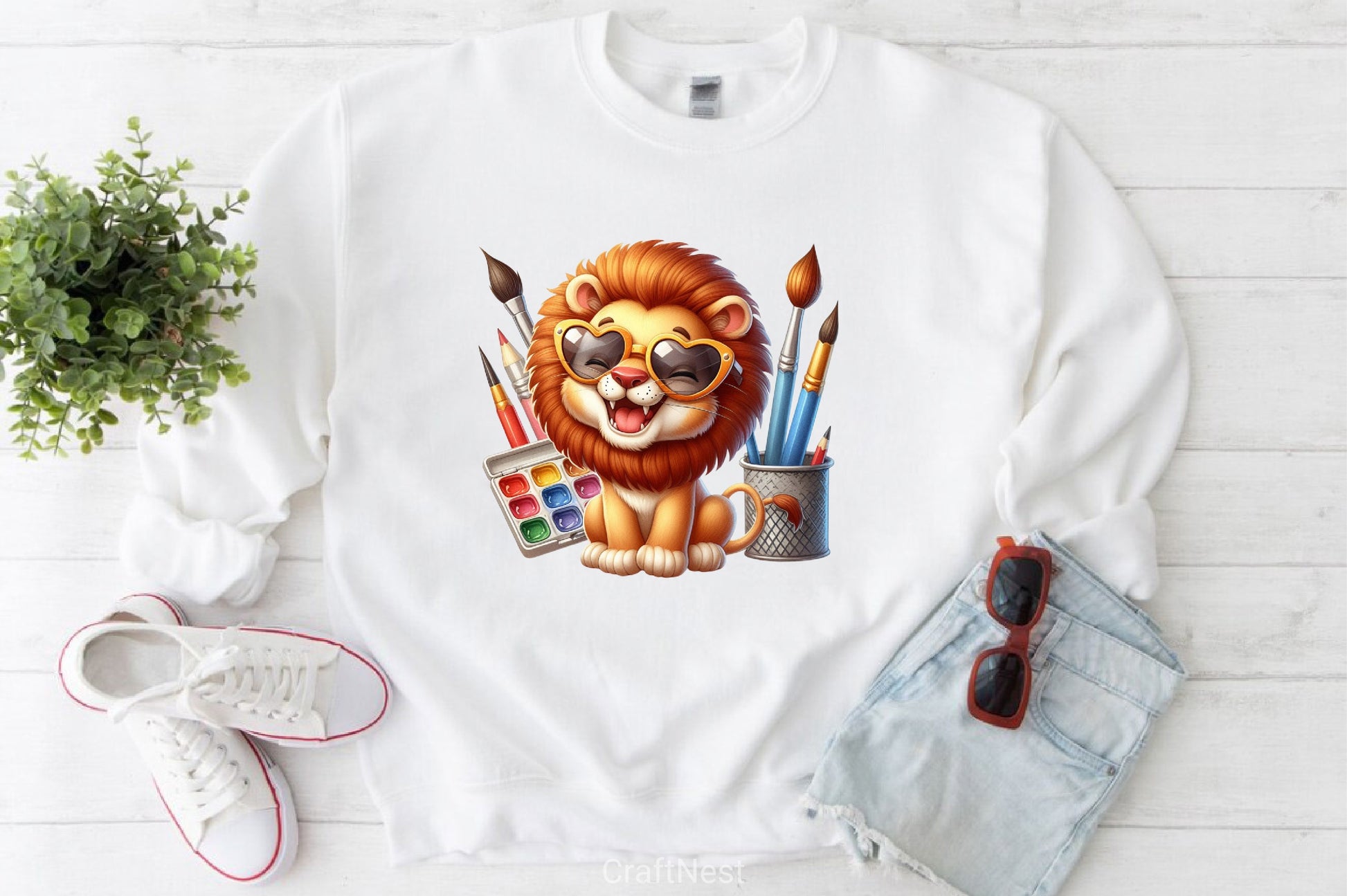 Cute Lion Clipart Bundle - CraftNest - Digital Crafting and Art