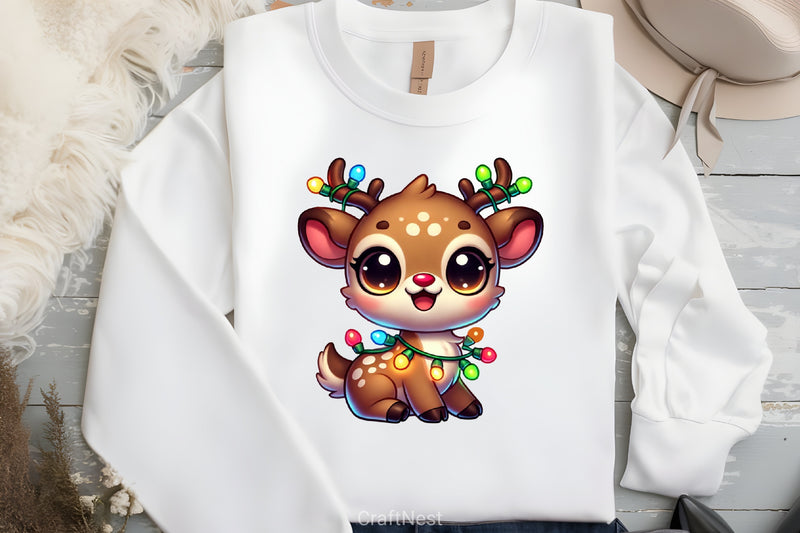 Christmas Reindeer Clipart Bundle 4 - CraftNest - Digital Crafting and Art