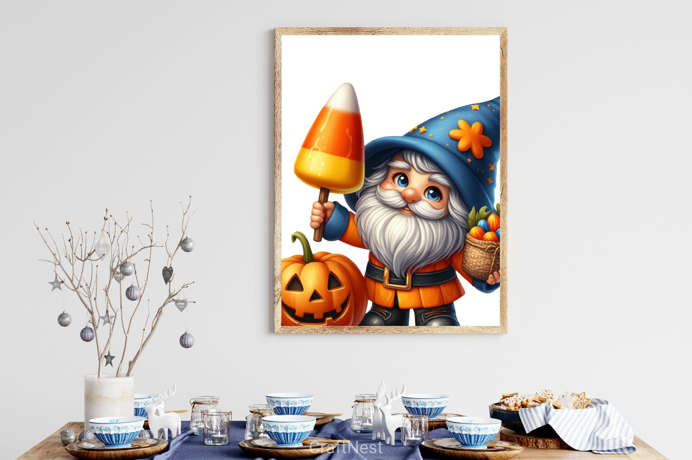 Halloween Gnome & Corn Clipart Bundle - CraftNest - Digital Crafting and Art