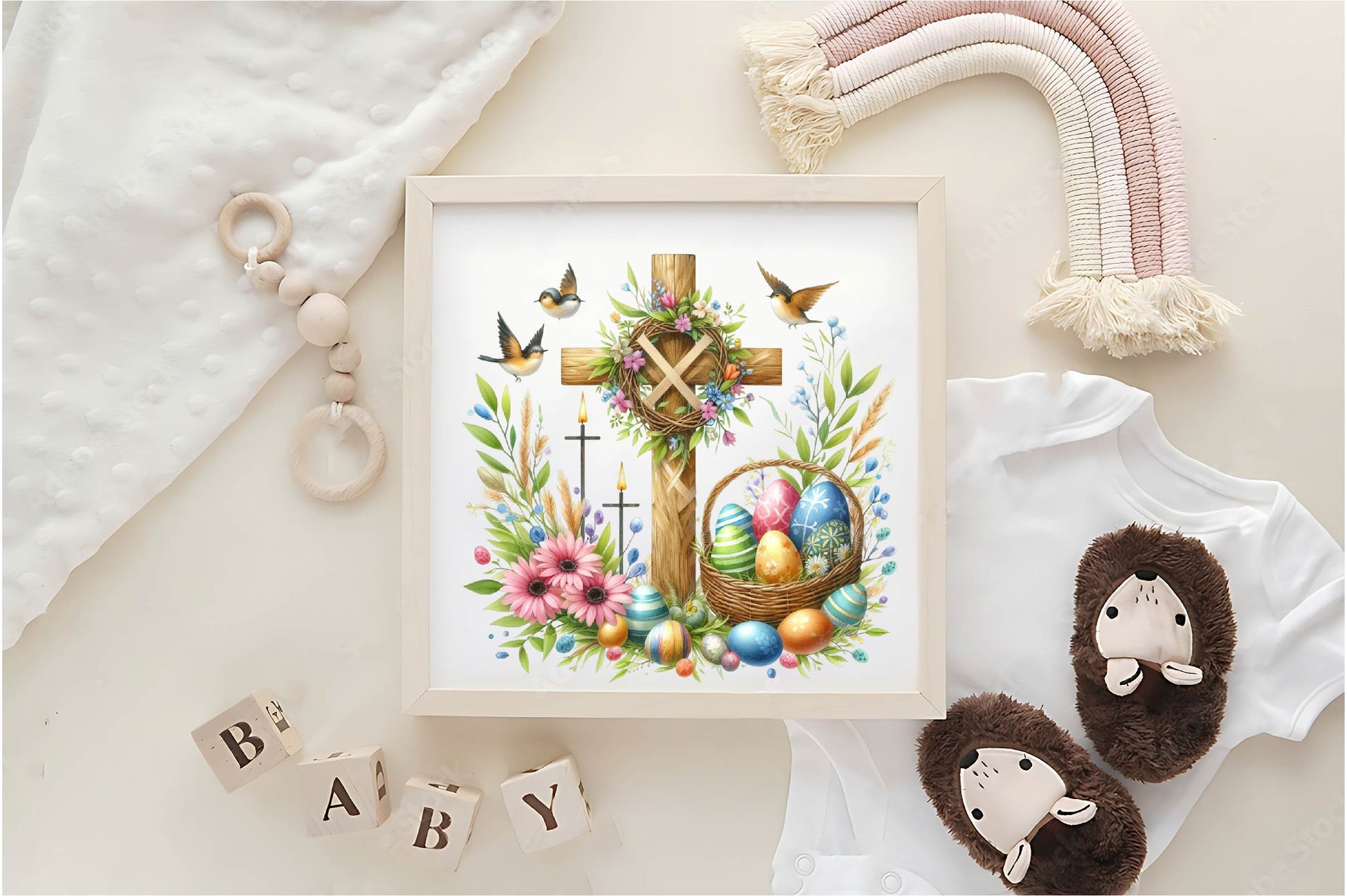 Easter Floral Cross Clipart Bundle - CraftNest - Digital Crafting and Art