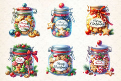 Christmas Cookie Jar Clipart Bundle 4 - CraftNest - Digital Crafting and Art