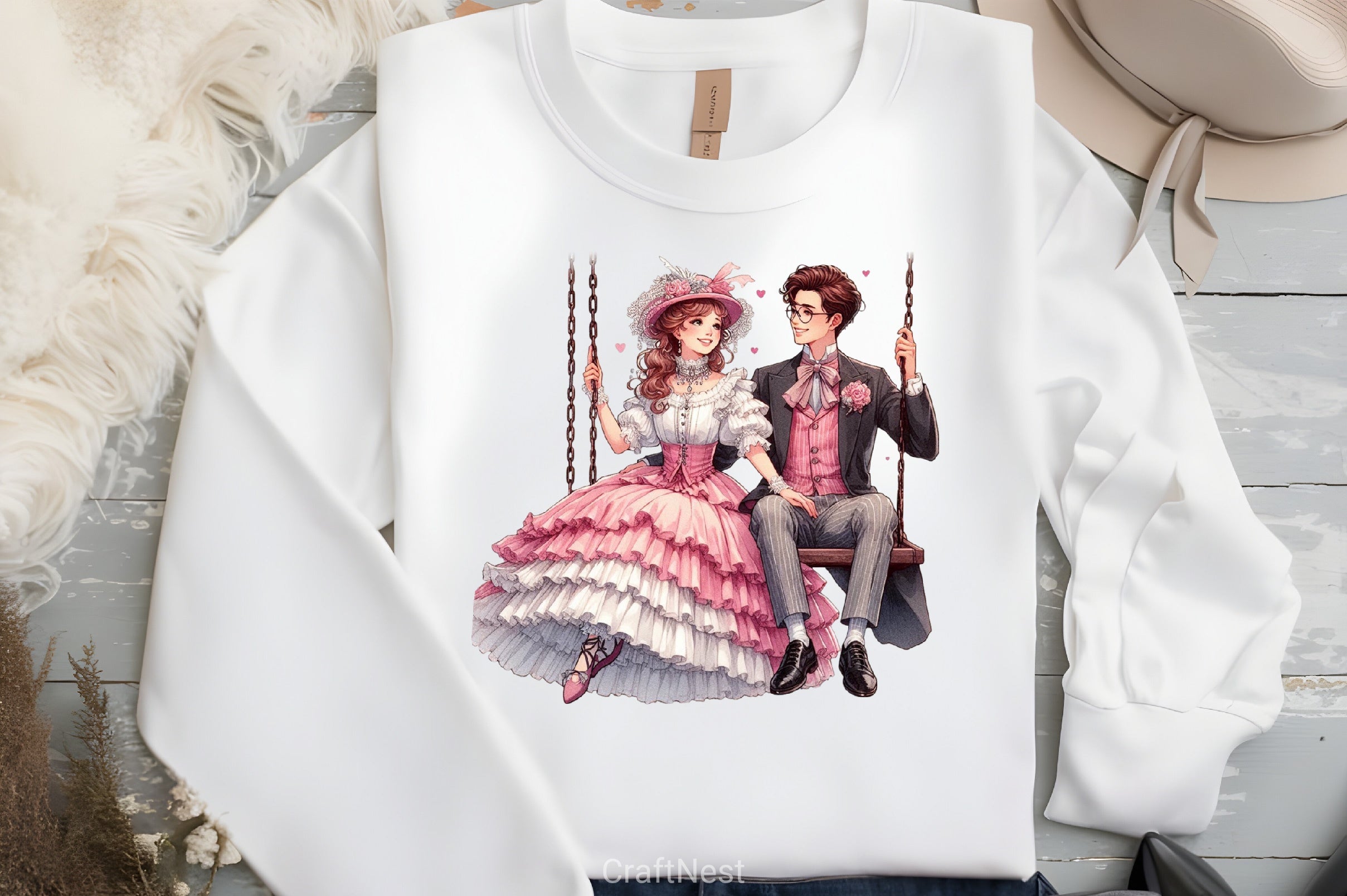 Valentine Romantic Couple Clipart Bundle 5 - CraftNest - Digital Crafting and Art