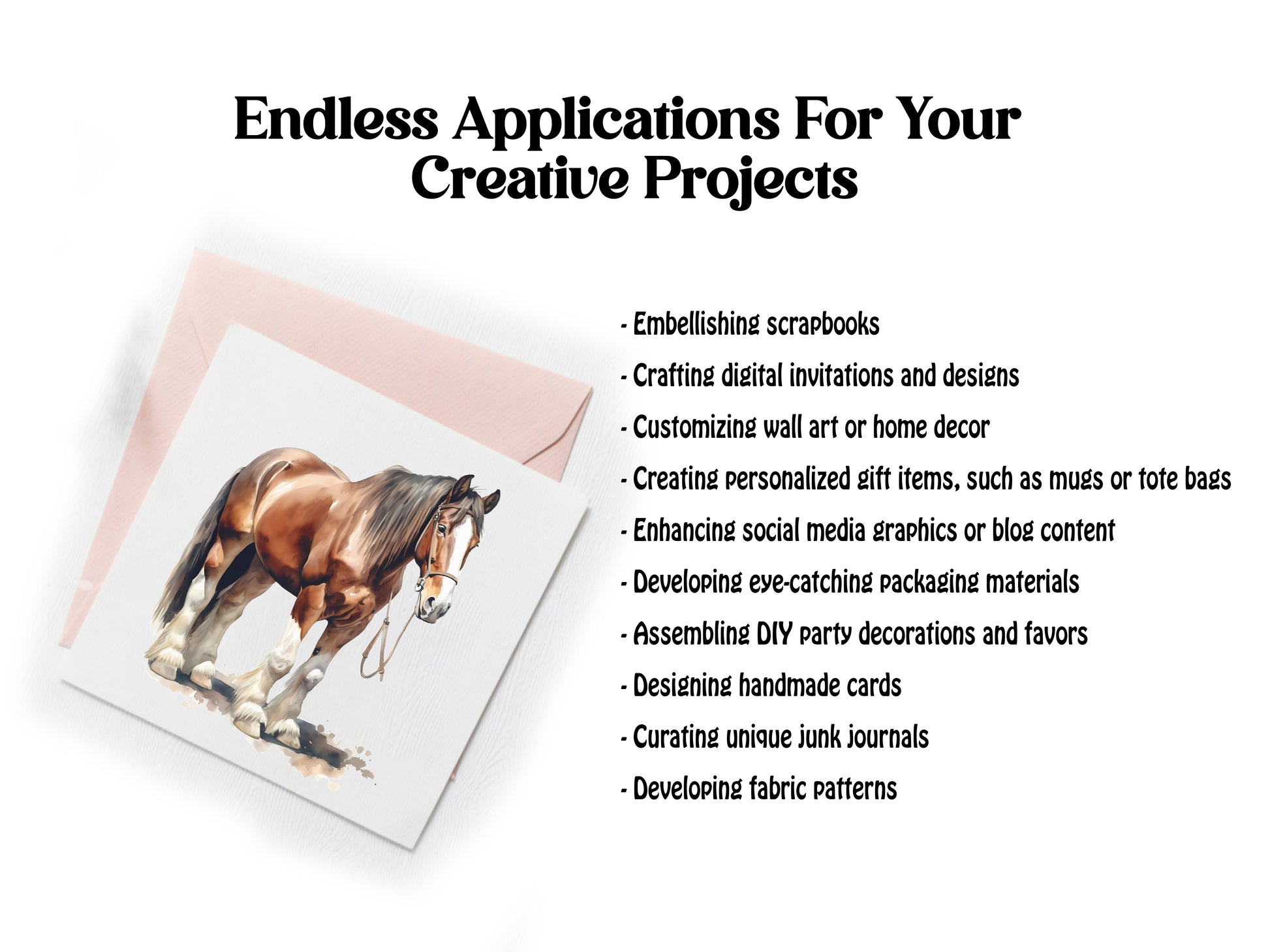 Farming Horses Clipart - CraftNest