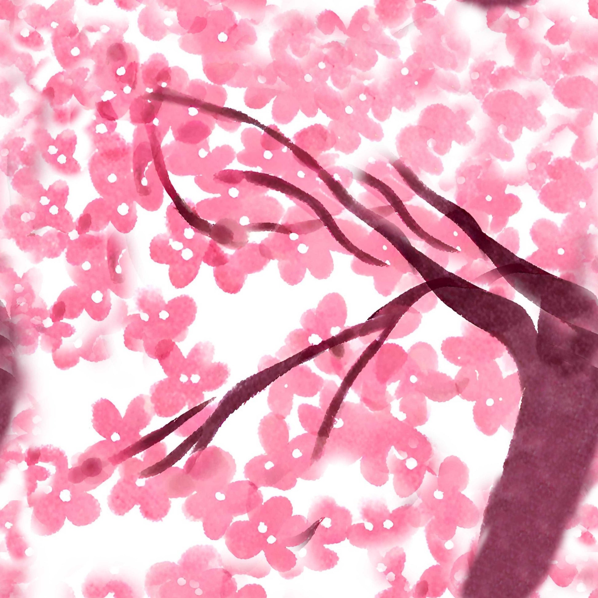 Sakura Blossom Seamless Digital Paper - CraftNest - Digital Crafting and Art