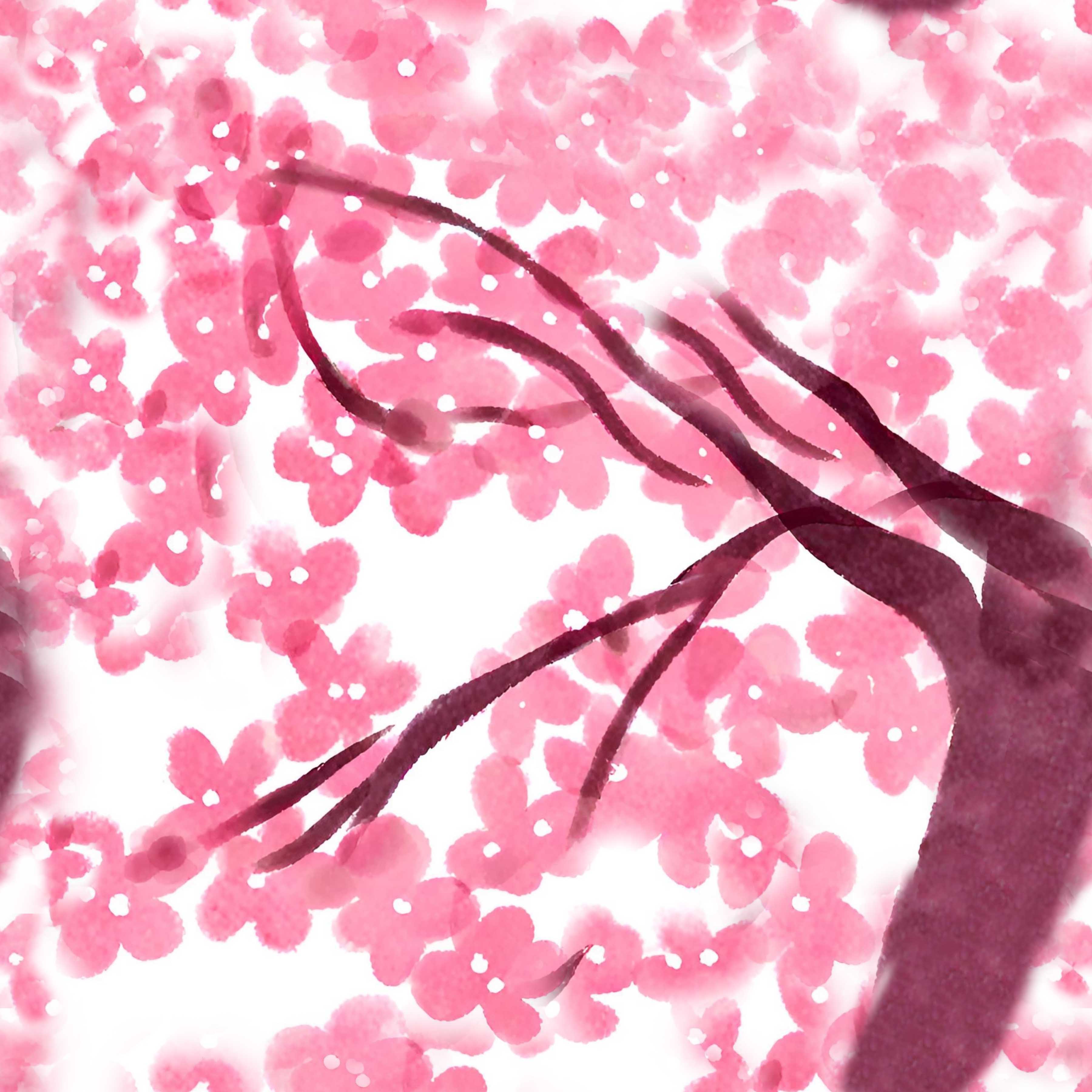 Sakura Blossom Seamless Digital Paper - CraftNest - Digital Crafting and Art