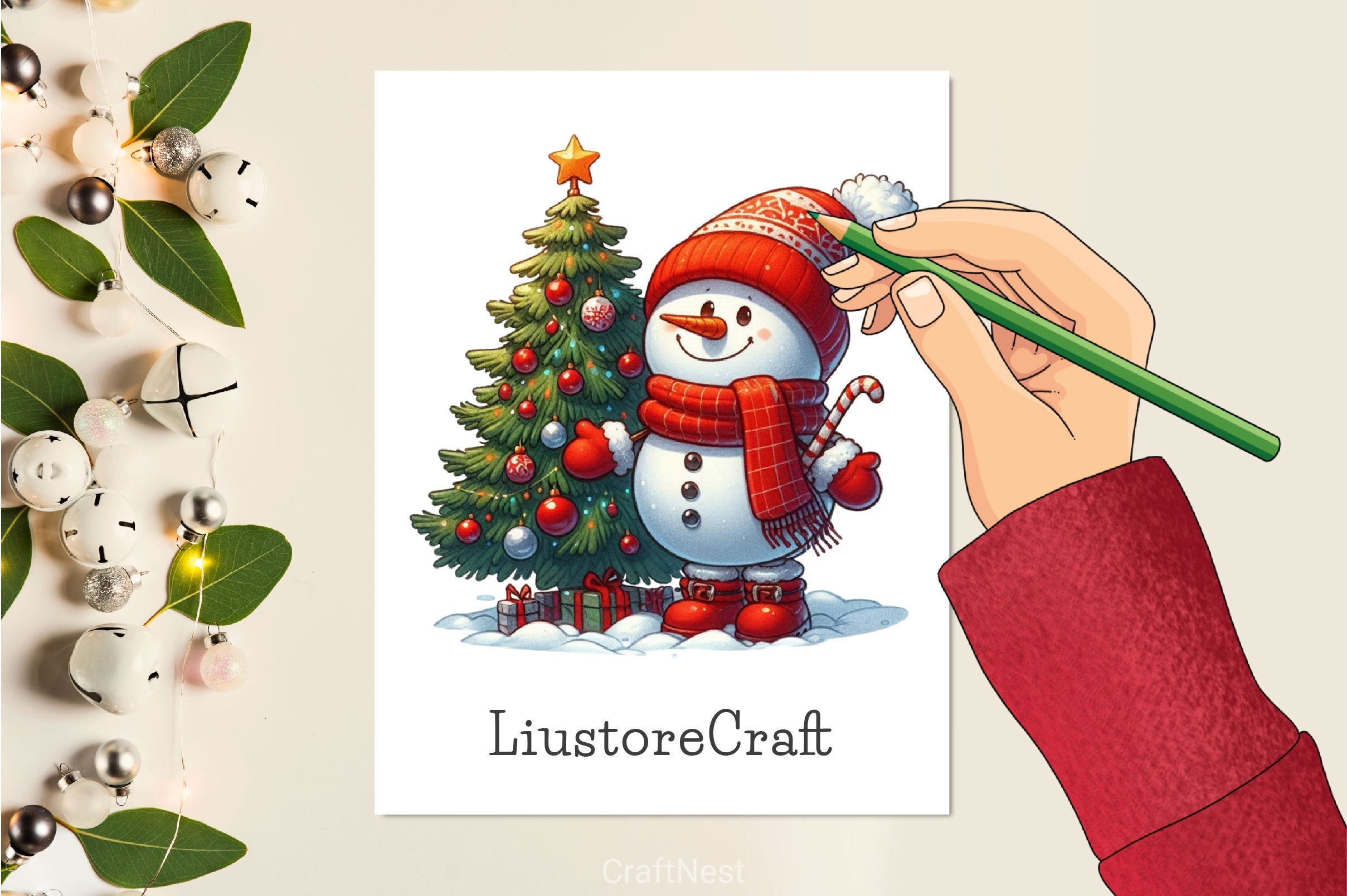 Christmas Snowman Clipart Bundle 7 - CraftNest - Digital Crafting and Art