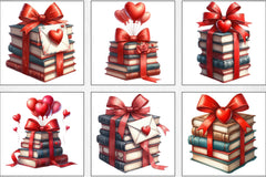 Valentine's Books Clipart Bundle - CraftNest - Digital Crafting and Art