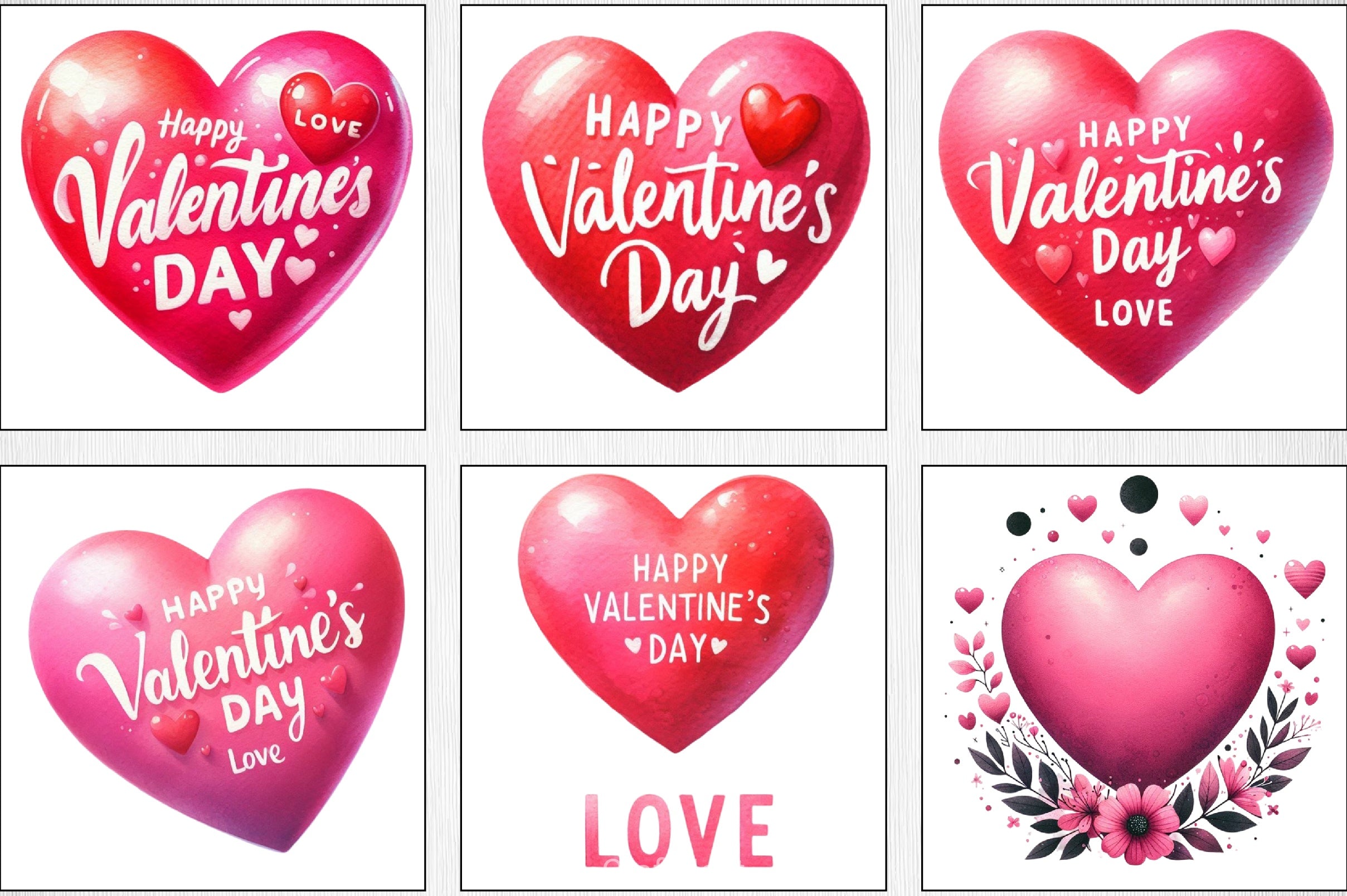Valentine's Day Heart Clipart Bundle - CraftNest - Digital Crafting and Art
