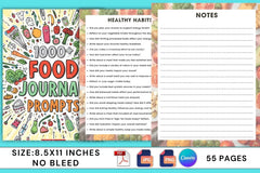 Food Prompts Book for Creative Inspiration - CraftNest - Digital Crafting and Art