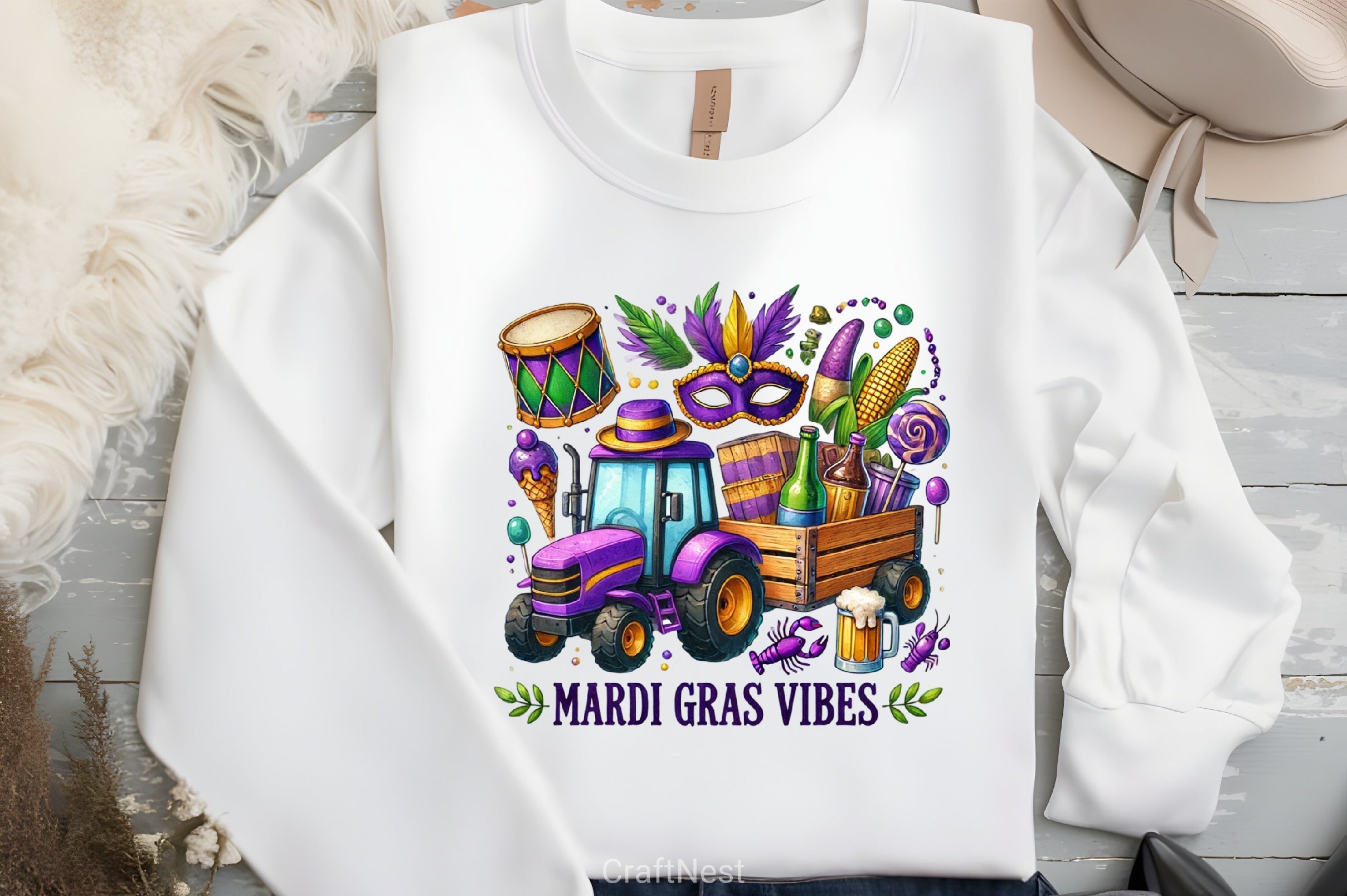 Mardi Gras Vibes Clipart Bundle - CraftNest - Digital Crafting and Art