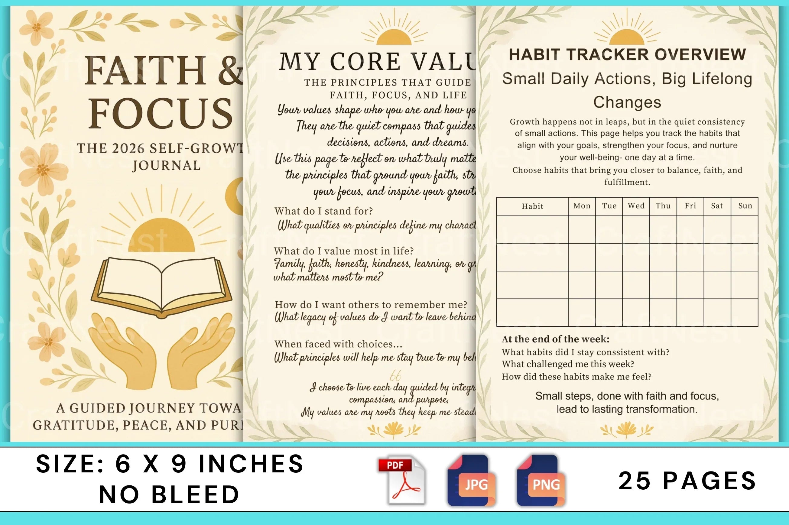 Faith Focus: Self Growth Journey - CraftNest - Digital Crafting and Art