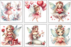 Valentine Fairy Girl Clipart Bundle - CraftNest - Digital Crafting and Art