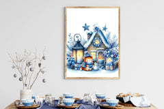 Blue Christmas Clipart Bundle 3 - CraftNest - Digital Crafting and Art