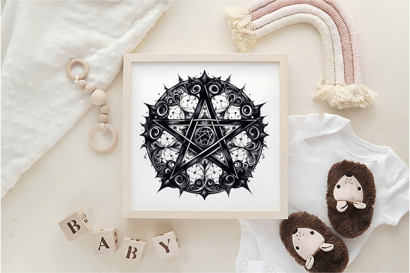 Watercolour Pentagram Clipart Bundle - CraftNest - Digital Crafting and Art